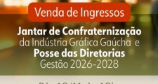 Aberta a venda de ingressos para o jantar de confraterniza&#231;&#227;o da ind&#250;stria gr&#225;fica ga&#250;cha em 19/11