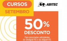 Inscreva-se nos cursos de setembro da Abitec com 50% de desconto para associadas &#224; Abigraf-RS e ao Sindigraf-RS