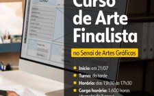 Curso de Arte Finalista do Senai de Artes Gr&#225;ficas tem reembolso de at&#233; 90% para associadas Sindigraf-RS/Abigraf-RS