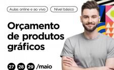 Curso online de or&#231;amento gr&#225;fico acontece de 27 a 29/05 com 50% de desconto