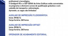 Pronatec oferece cursos gr&#225;ficos gratuitos