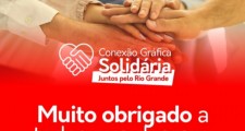 Sindigraf-RS e Abigraf-RS arrecadam mais de R$ 5 mil na campanha Conex&#227;o Solid&#225;ria - Juntos pelo Rio Grande